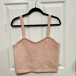 Cropped sweater tank